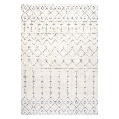 Image 1 of 10.. Pia Moroccan Trellis Plush Carved Area Rug