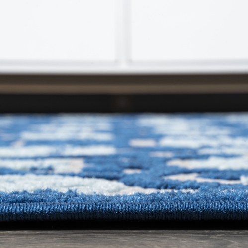 Tapis d'intérieur/d'extérieur Gallia à carreaux et treillis, haut et bas