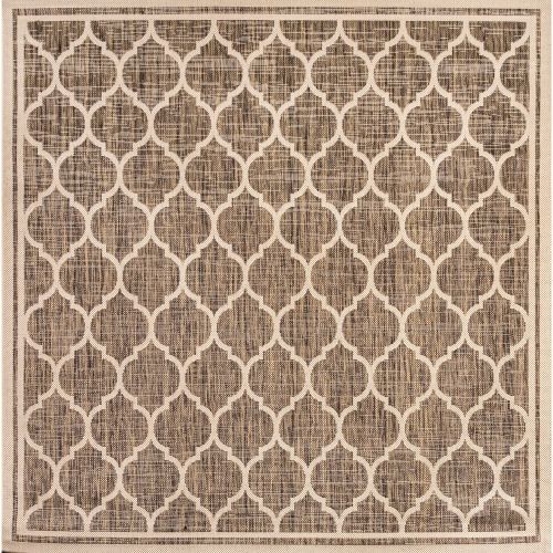 Trebol Moroccan Trellis Textured Weave Indoor/Outdoor Area Rug