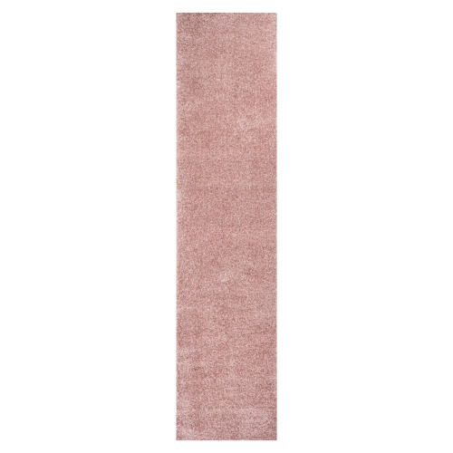 JONATHAN Y  Haze Solid Low Pile Area Rug In Pink
