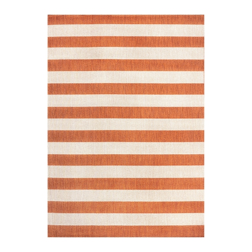 Negril Two Tone Wide Stripe Indoor/Outdoor Area Rug