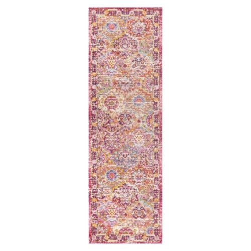 Tapis décoratif à motif de médaillon « Flori Bohemian »