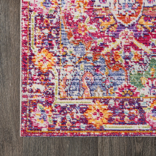 Tapis décoratif à motif de médaillon « Flori Bohemian »