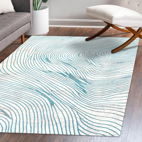 Arlo Woodgrain Geometric Area Rug