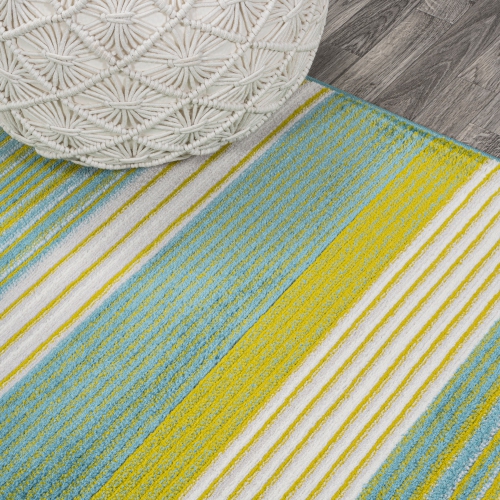 Duxbury Gradient Ticking Striped Area Rug