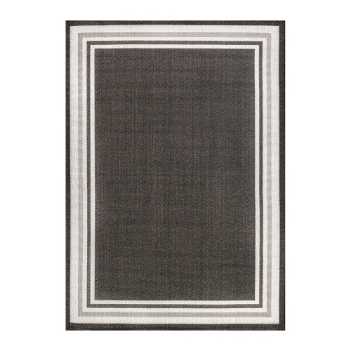 James Modern Border Stripe Indoor/Outdoor Area Rug