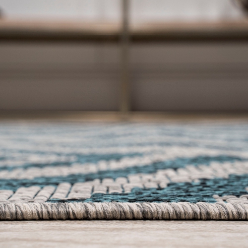 Tapis d'intérieur/d'extérieur à motif de losanges de Sintra