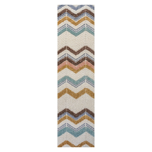 Elin Chevron High-Low Area Rug
