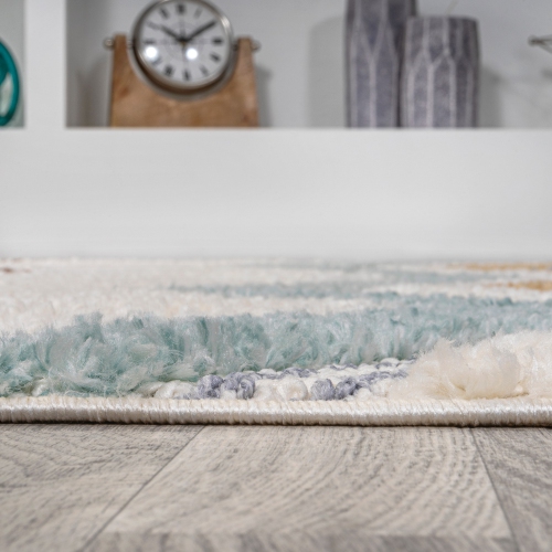 Elin Chevron High-Low Area Rug