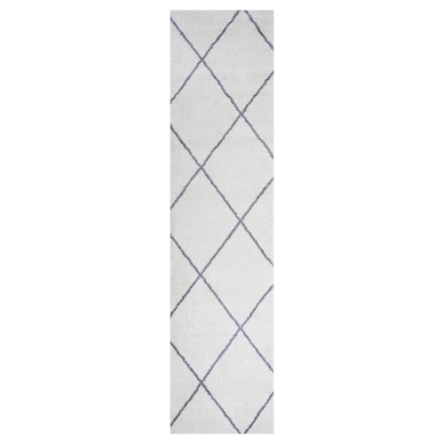Image 1 of 8.. Cole Minimalist Diamond Trellis Area Rug