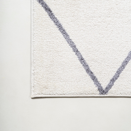 Tapis avec treillis à losanges de Cole Minimalist