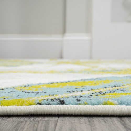 Tapis d'appoint feuilles tropicales Monstera