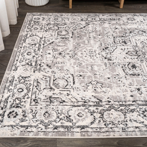 Denia Ornate Geometric Medallion Area Rug