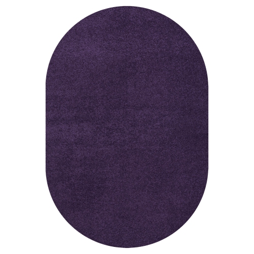 JONATHAN Y  Haze Solid Low Pile Area Rug In Purple
