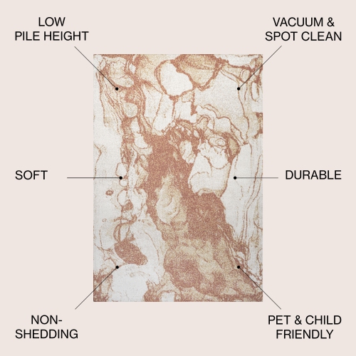 Tapis moderne Marmo Abstract Marbled