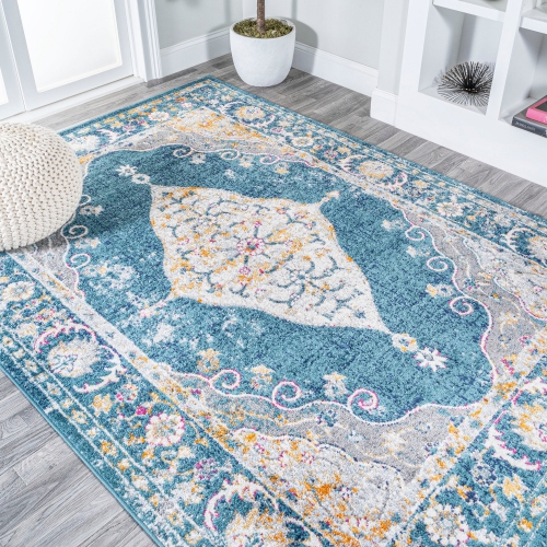 Zelda Bohemian Cottage Medallion Area Rug