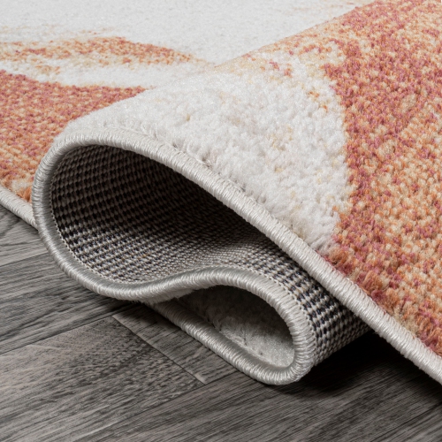 Tapis moderne bicolore abstrait Petalo