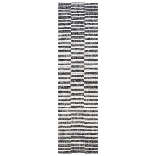 Sukie Modern Offset Stripe Indoor/Outdoor Area Rug
