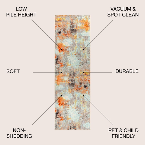 Tapis moderne contemporain Pop Abstract Vintage