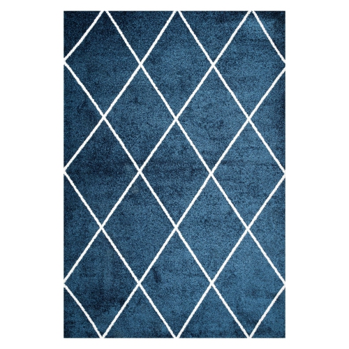 Tapis avec treillis à losanges de Cole Minimalist