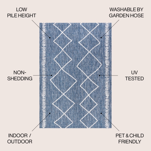 Derya Tribal Diamond Trellis Indoor/Outdoor Area Rug