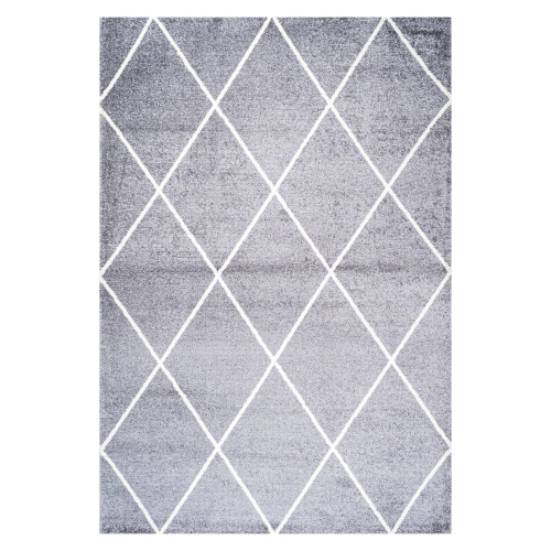 Image 1 of 10.. Cole Minimalist Diamond Trellis Area Rug