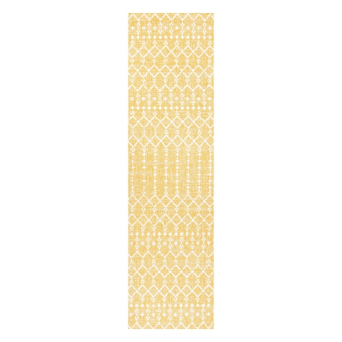 JONATHAN Y  Ourika Moroccan Geometric Textured Weave Indoor/outdoor Runner Rug
