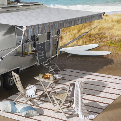 Tapis d'intérieur/d'extérieur Colonia Berber Stripe
