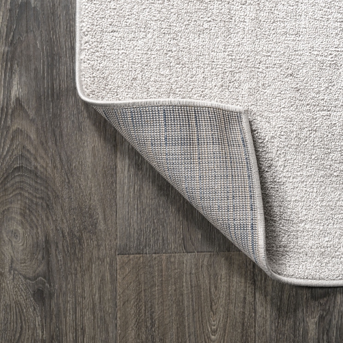 Haze Solid Low Pile Area Rug Ivory