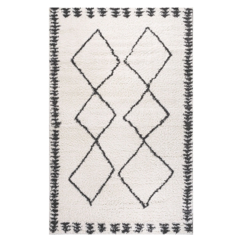 Calvia Moroccan Diamond Shag Area Rug