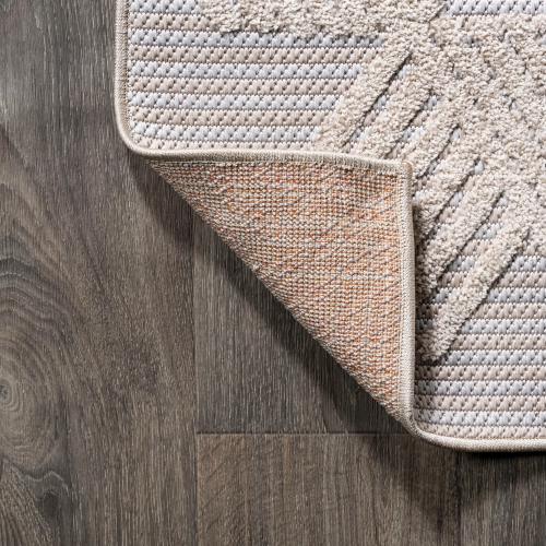 Jazz High-Low Pile Art Deco Geometric Indoor/Outdoor Area Rug