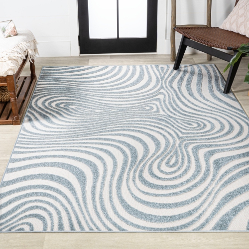 Maribo Abstract Groovy Striped Area Rug