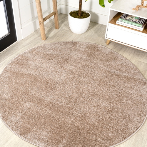 Carpette Haze uni à poil ras beige