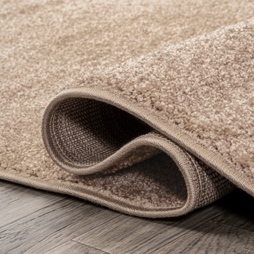 Carpette Haze uni à poil ras beige