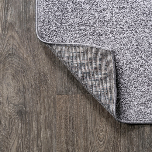 Haze Solid Low Pile Area Rug Gray