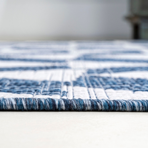 Tapis moderne à motif géométrique tribal andratx, intérieur/extérieur