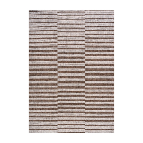 Sukie Modern Offset Stripe Indoor/Outdoor Area Rug