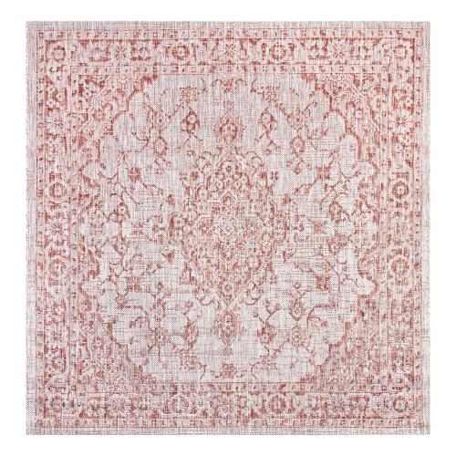 Rozetta Boho Medallion Textured Weave Indoor/Outdoor Area Rug