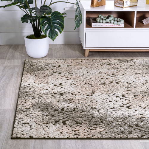 Tapis d'appoint Damask de Duenas High-Low Shabby