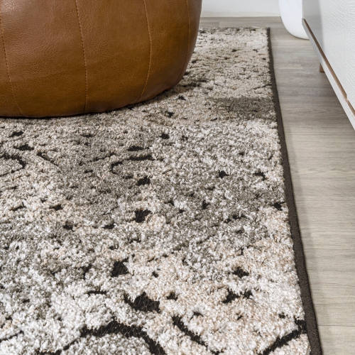 Tapis d'appoint Damask de Duenas High-Low Shabby