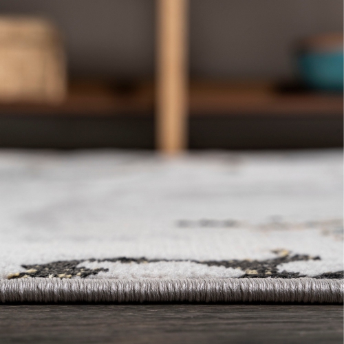 Tapis abstrait tourbillon marbré