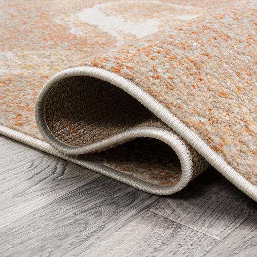 Tapis moderne bicolore abstrait Petalo