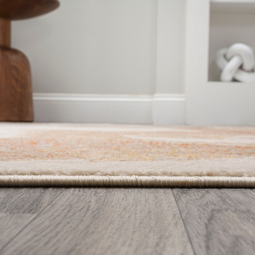 Tapis moderne bicolore abstrait Petalo