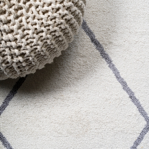 Tapis avec treillis à losanges de Cole Minimalist