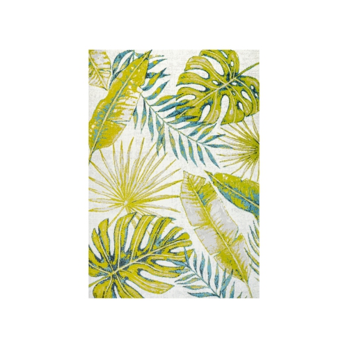 Monstera Tropical Leaves Area Rug