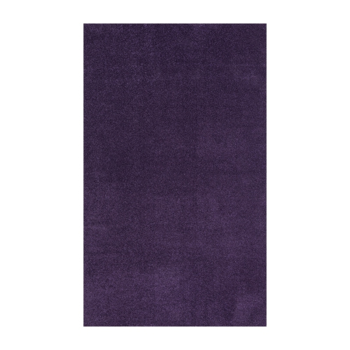 JONATHAN Y  Haze Solid Low Pile Area Rug In Purple