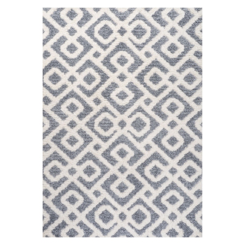 Astrid Retro Trellis High-Low Area Rug