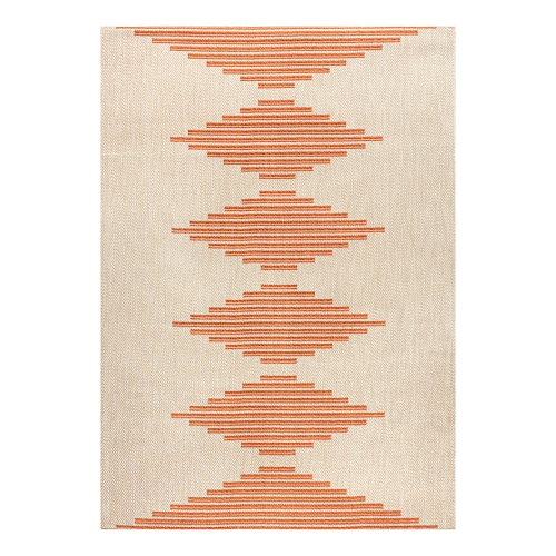 Image 1 of 10.. Vinales Diamond Stripe Indoor/Outdoor Area Rug