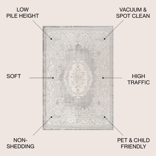 Tapis décoratif Rosalia Cottage Medallion