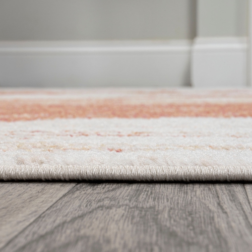 Tapis moderne bicolore abstrait Petalo